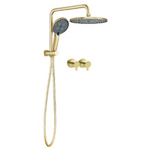 Jagael Gold Short Twin Shower Tap Set