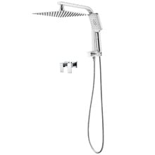 Alessandro Short Twin Shower Tap Set