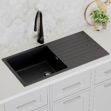 Chenal 1000mm Single Kitchen Sink with Drainer