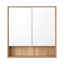 Crovyn 750mm Mirrored Shaving Cabinet with Open Shelf