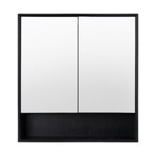 Crovyn 900mm Mirrored Shaving Cabinet with Open Shelf