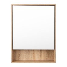 Crovyn 600mm Mirrored Shaving Cabinet with Open Shelf