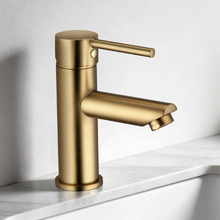 Solander Gold Pin Lever Basin Mixer