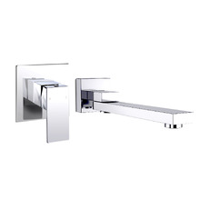Nero 250mm Bath/Basin Wall Spout & Mixer Tap Set