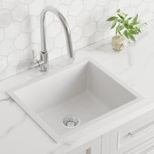 530mm Single White Granite Composite Kitchen Sink