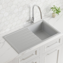 860mm Single Granite Composite Kitchen Sink with Drainer
