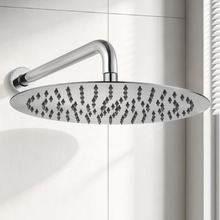 Euro 300mm Round Super-Slim Shower Arm & Head