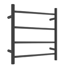 Solander 500 x 520mm Matte Black 4 Bar Heated Towel Rail