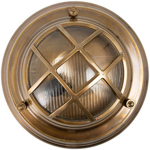 Jervis Porthole Antique Brass Wall Light