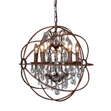 Sundance Bronze Metal & Crystal Chandelier