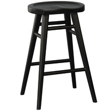 67cm Black Braga Mahogany Barstool