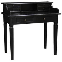 Black Larsson Mahogany Writing Desk