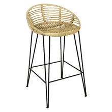 68cm Shepard Metal & Rattan Barstool