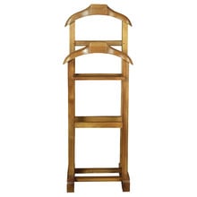 Humphrey Mahogany Wood Double Valet Stand