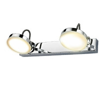 Stainton Chrome Iron 2 Light LED Wall Spotlight