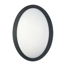 Black 33cm Bulkhead Light