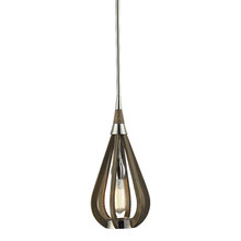 Ive Taupe Wood Pendant Light