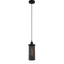 Black Veneto 1 Light  Pendant