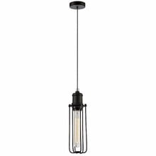 Band Black Iron Tubular Pendant Light