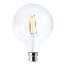 Valmont B22 Round 8W Dimmable LED Filament Bulb