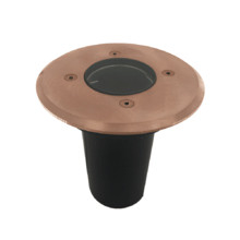 14.1cm Round Copper Inground Uplight