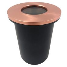 10.5cm Round Copper Inground Uplight