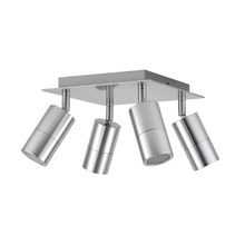 GU10 4 Light Square Outdoor Spotlight