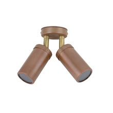 GU10 Adjustable Double Copper Outdoor Ceiling Light
