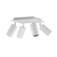GU10 4 Light Square Outdoor Spotlight
