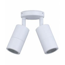 Lustro GU10 Aluminium Adjustable Double Exterior Spotlight