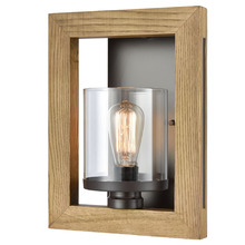 Meti Wood & Glass Wall Light