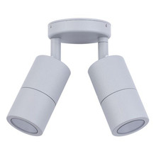 Lustro MR16 Aluminium Adjustable Double Exterior Spotlight
