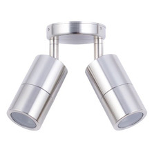 Lustro MR16 Stainless Steel Adjustable Double Exterior Spotlight