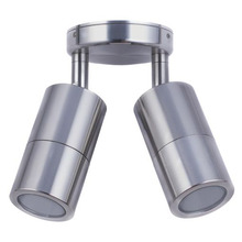 Lustro GU10 Aluminium Adjustable Double Exterior Spotlight
