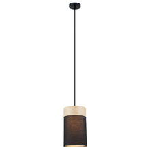 Tambura Wood Veneer Trim Small Pendant Light