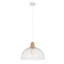 Strand Iron & Wood Pendant Light