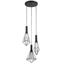 Band Iron 3 Lamp Pendant Light