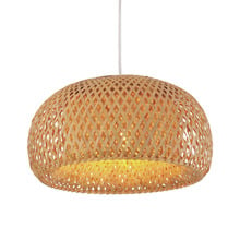 Canasta Dome Bamboo Pendant Light