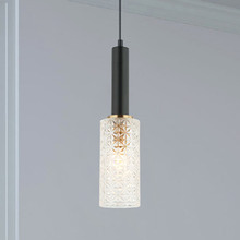 Cleo Glass & Iron Pendant Light