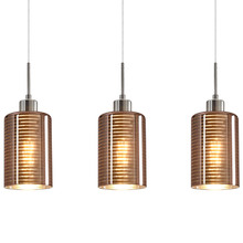 Espejo 3 Light Glass & Iron Pendant
