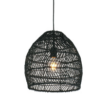 Coup Iron & Rattan Pendant Light