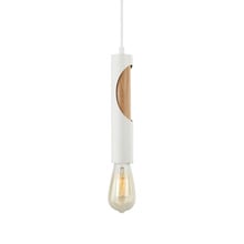 Ida Oak Wood & Iron Pendant Light