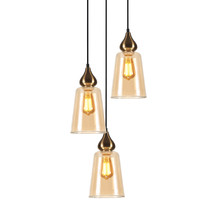 Jerez Tapered Cylinder Glass 3 Light Cluster Pendant