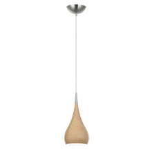 Beck Argill Aluminium Wood Look Pendant Light