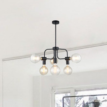Modern Hexa Iron 6 Light Pendant