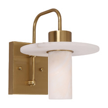 Lucero Alabaster & Iron Flush Mount Wall Light