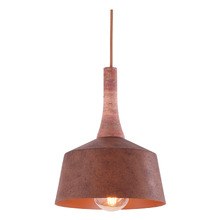 Sutton Travertine & Iron Pendant Light