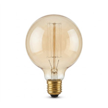 Ravello E27 Amber Fancy Round 25w Carbon Filament Bulb