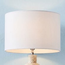Suzie Drum Linen  Lamp Shade