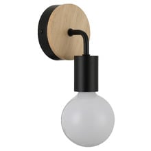 Karter Oak Wood Wall Sconce